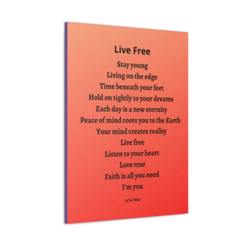 Live Free - canvas - orange - Image 15