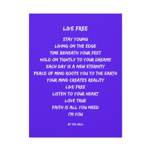 Live Free - canvas - purple - Image 6