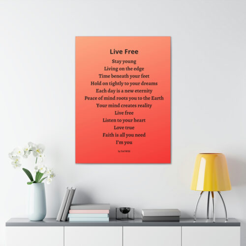 Live Free - canvas - orange - Image 16