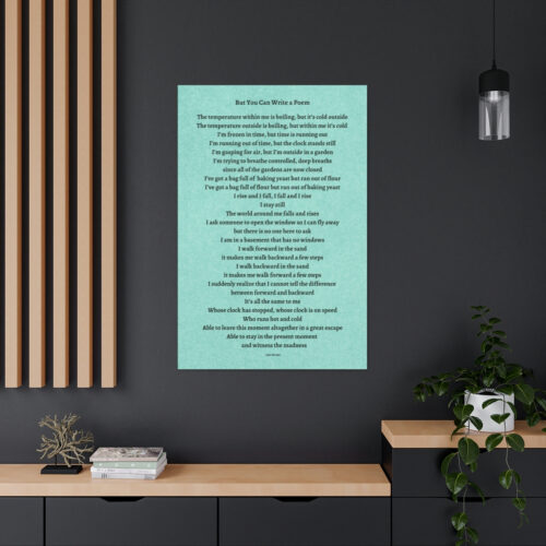 But You Can Write a Poem - canvas - green - Image 8