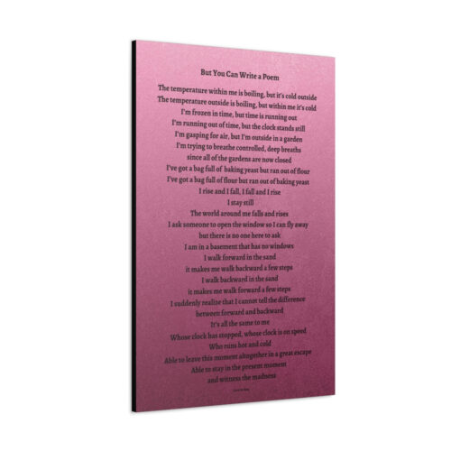 But You Can Write a Poem - canvas - gradient mauve - Image 6