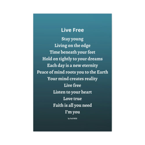 Live Free - canvas - green - Image 16