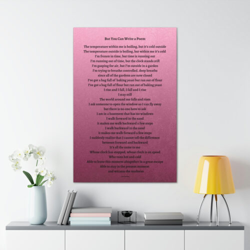 But You Can Write a Poem - canvas - gradient mauve - Image 7