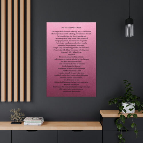 But You Can Write a Poem - canvas - gradient mauve - Image 8