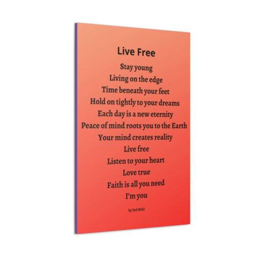 Live Free - canvas - orange - Image 19