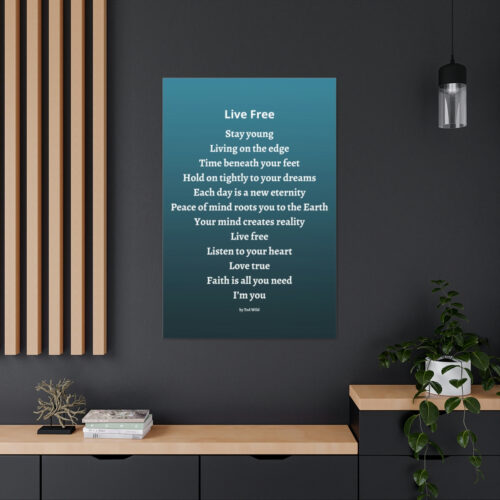 Live Free - canvas - green - Image 17