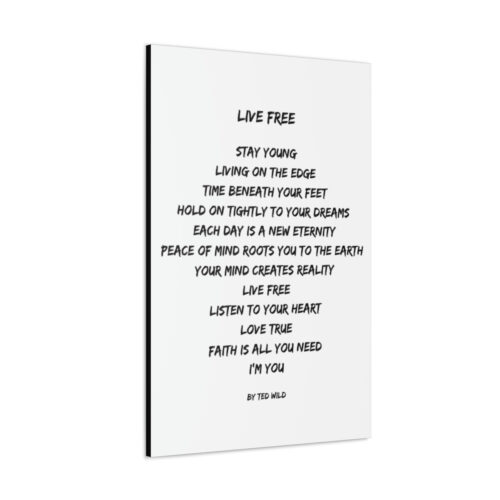 Live Free - canvas - white - Image 24