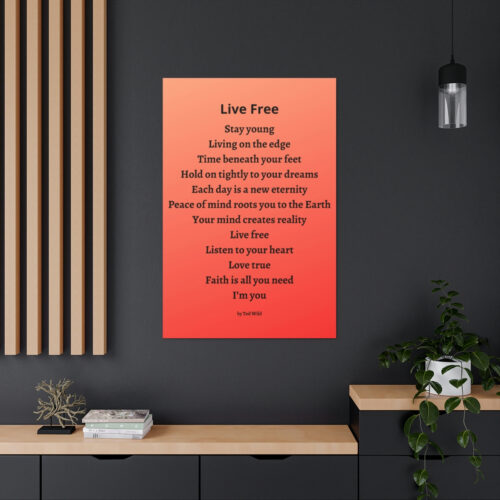 Live Free - canvas - orange - Image 20