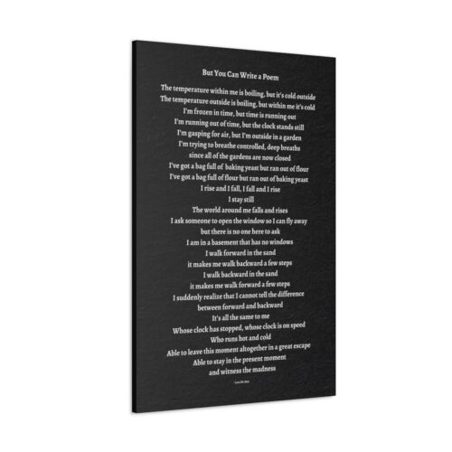 But You Can Write a Poem - canvas - black - Image 6