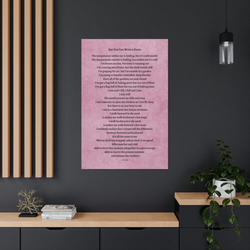 But You Can Write a Poem - canvas - mauve texture - Image 7