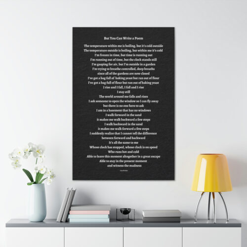 But You Can Write a Poem - canvas - black - Image 7