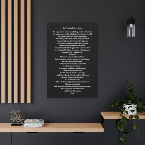 But You Can Write a Poem - canvas - black - Image 8