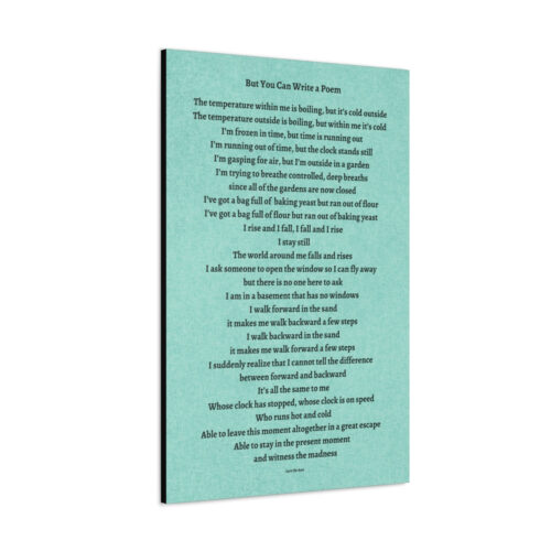 But You Can Write a Poem - canvas - green - Image 6