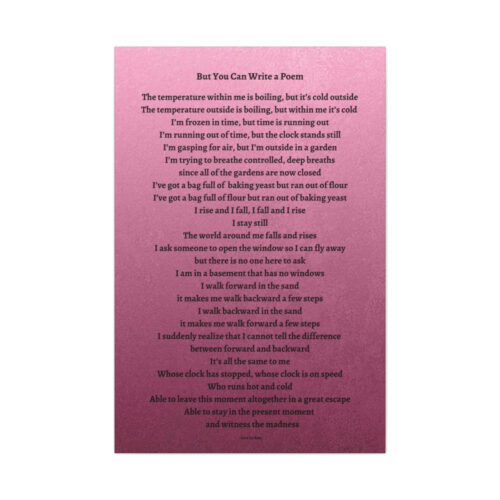 But You Can Write a Poem - canvas - gradient mauve - Image 5