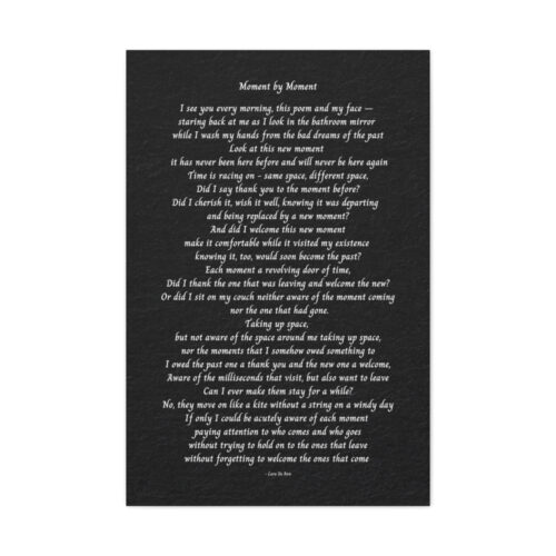Moment by Moment - canvas - black - Image 3