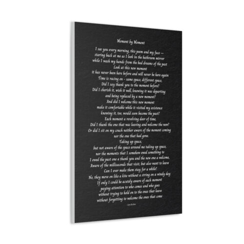 Moment by Moment - canvas - black - Image 4