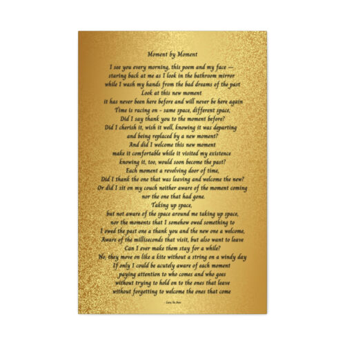 Moment by Moment - canvas - gold - Image 5