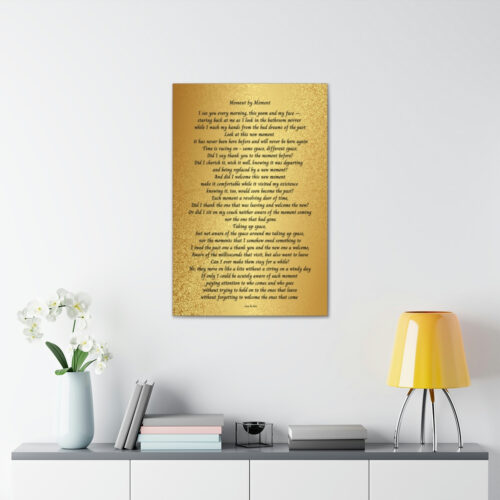 Moment by Moment - canvas - gold - Image 7