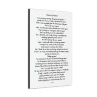 Moment by Moment - canvas -  white