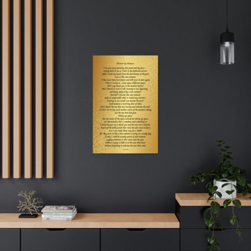 Moment by Moment - canvas - gold - Image 8