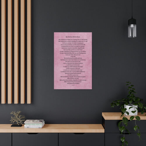 But You Can Write a Poem - canvas - mauve texture - Image 4