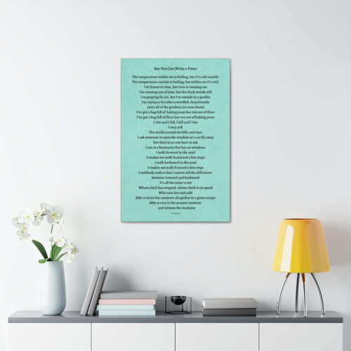 But You Can Write a Poem - canvas - green - Image 3