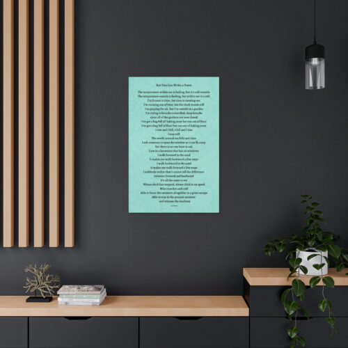 But You Can Write a Poem - canvas - green - Image 4