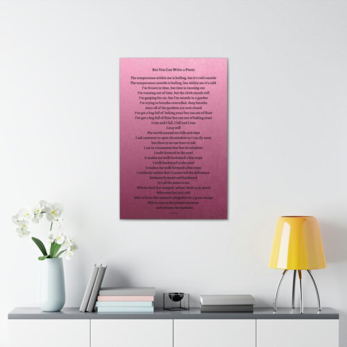 But You Can Write a Poem - canvas - gradient mauve - Image 3