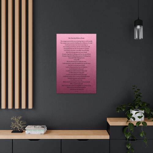 But You Can Write a Poem - canvas - gradient mauve - Image 4