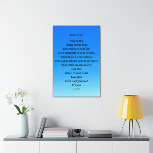 Live Free - canvas - blue gradient - Image 12