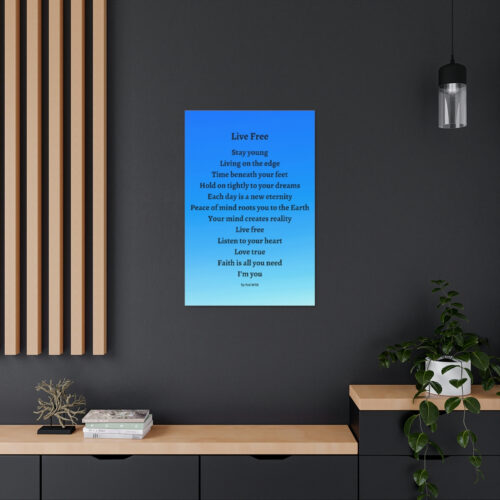 Live Free - canvas - blue gradient - Image 13