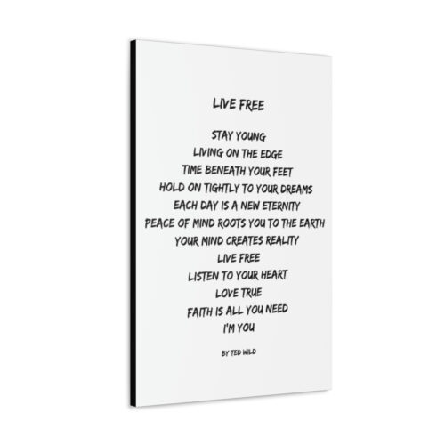 Live Free - canvas - white - Image 16