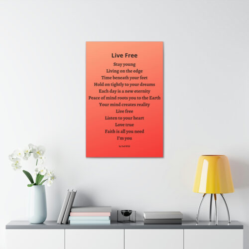 Live Free - canvas - orange - Image 12