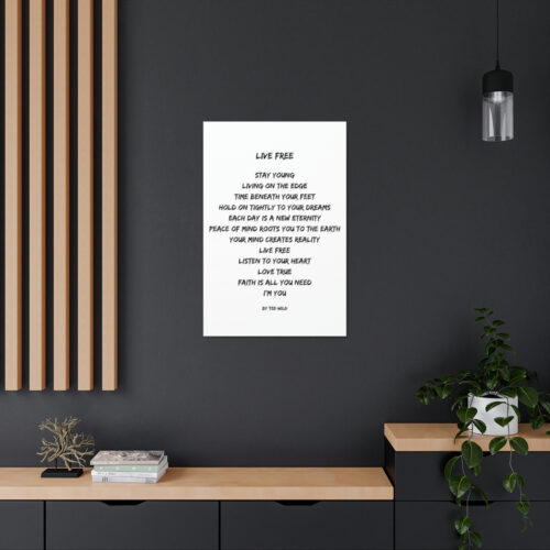 Live Free - canvas - white - Image 18