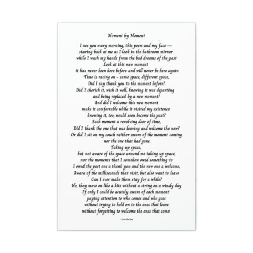 Moment by Moment - canvas -  white - Image 2