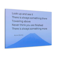 Look Up - tanka - canvas - blue