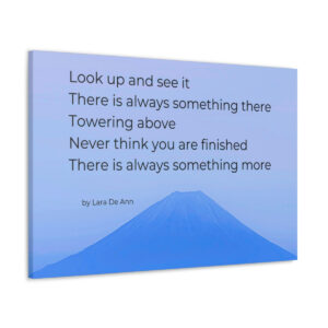 Look Up - tanka - canvas - blue