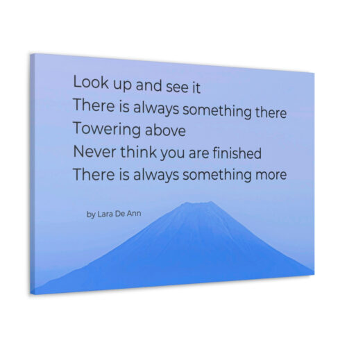 Look Up - tanka - canvas - blue