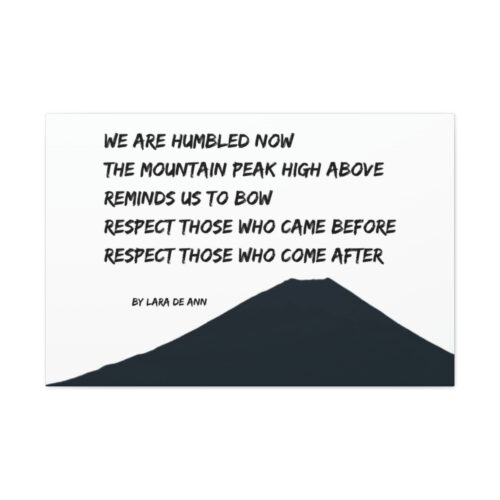 Respect - tanka - canvas - b & w - Image 11