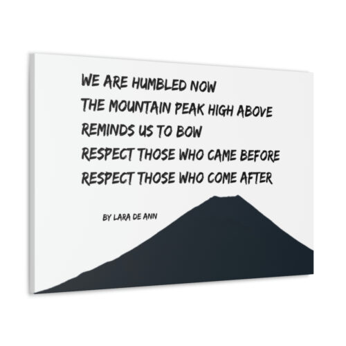 Respect - tanka - canvas - b & w - Image 12