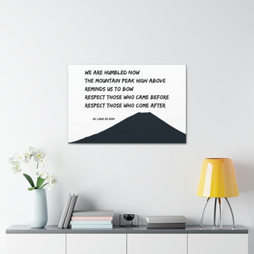 Respect - tanka - canvas - b & w - Image 13