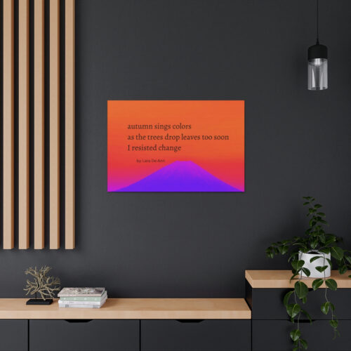Autumn - haiku - canvas - black letters - Image 29