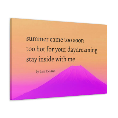 Summer - haiku - canvas - black letters - Image 31