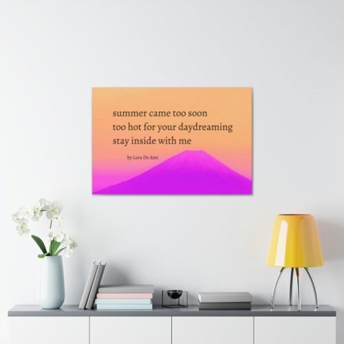 Summer - haiku - canvas - black letters - Image 32