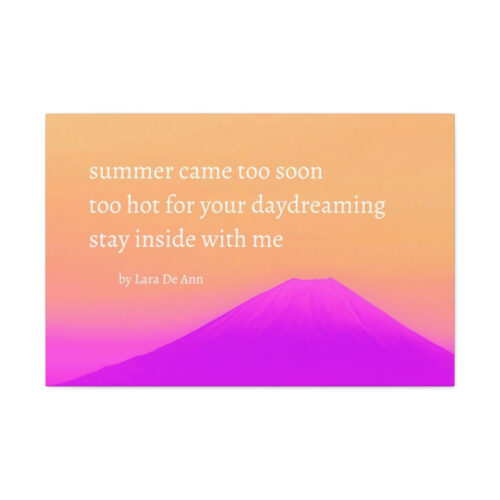 Summer - haiku - canvas - white letters - Image 39