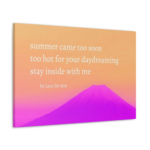 Summer - haiku - canvas - white letters - Image 40