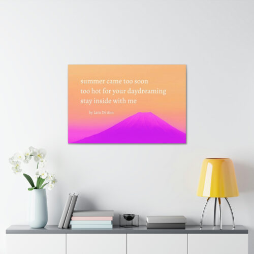 Summer - haiku - canvas - white letters - Image 42