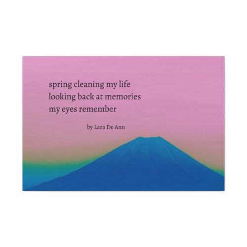 Spring - haiku - canvas - black letters - Image 35