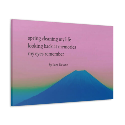 Spring - haiku - canvas - black letters - Image 36