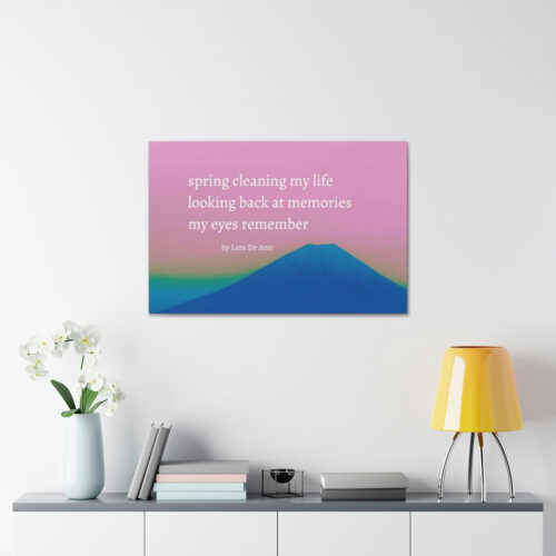Spring - haiku - canvas - white letters - Image 36